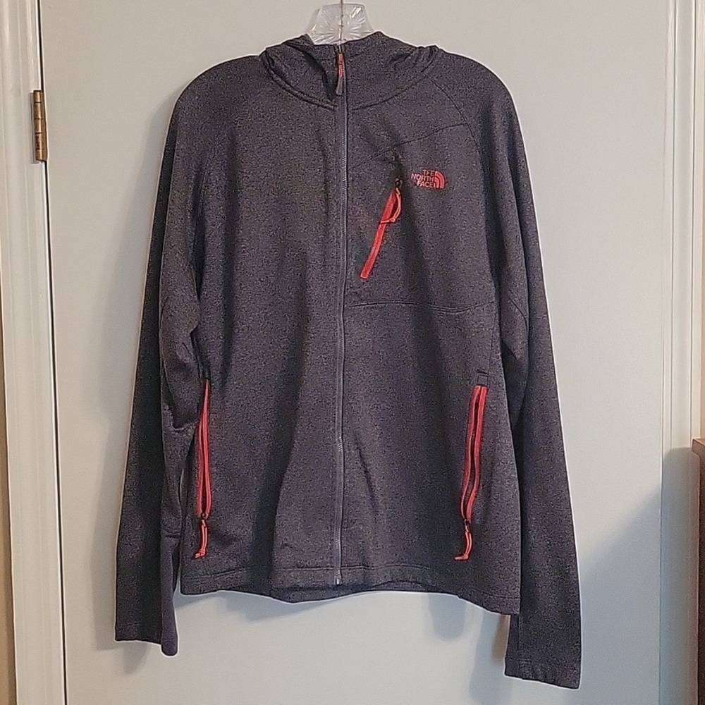 The North Face Gray and Red Performance Jacket
